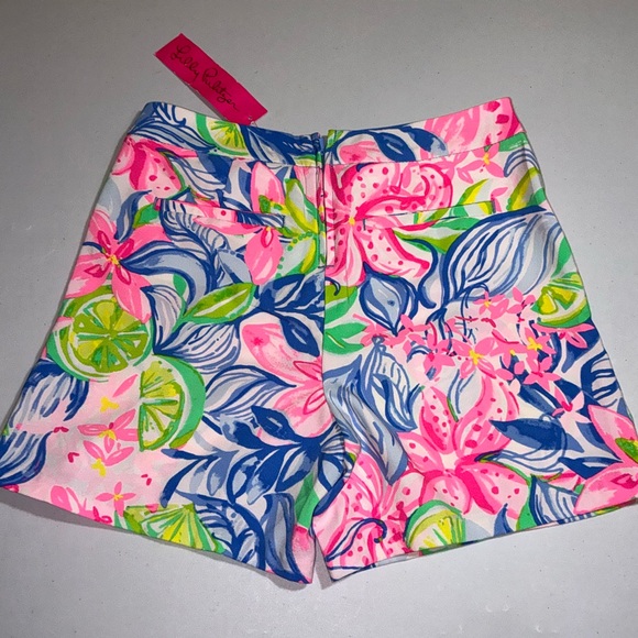 Lilly Pulitzer NWT Ariana Stretch Shorts Havana Cocktail Size 00 - Picture 10 of 13